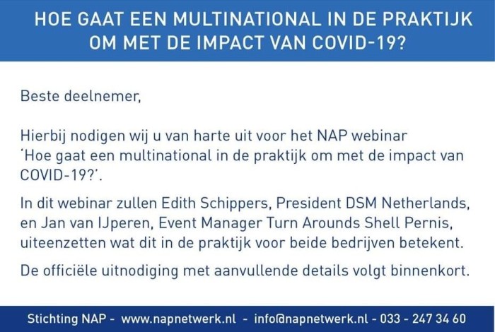 NAP Webinar 14 mei